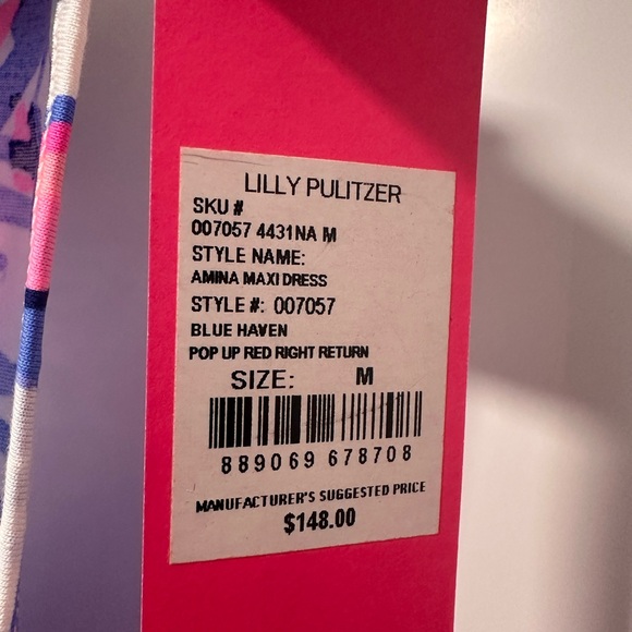 Lilly Pulitzer Amina Maxi Dress in Blue Haven M - Picture 4 of 4